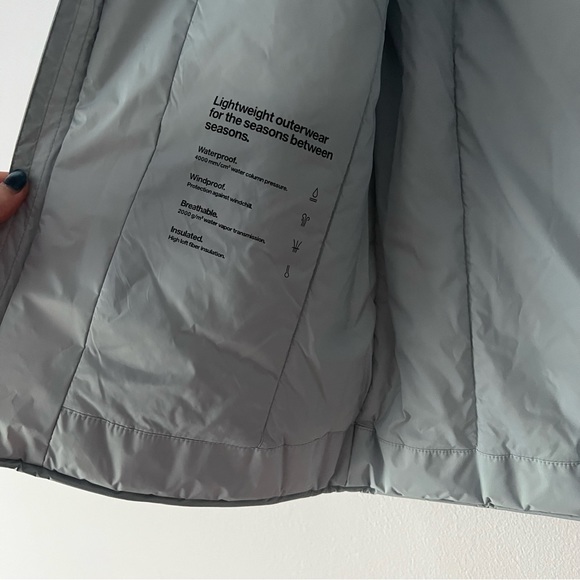 NWT Rains Padded Nylon Vest Sky Blue Small - Picture 7 of 14